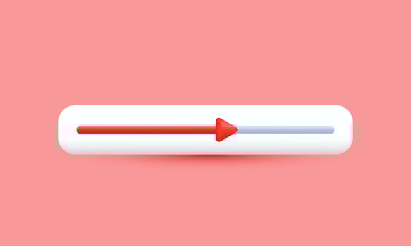illustration realistic vector icon slider decorative design video frame 3d creative isolated on background