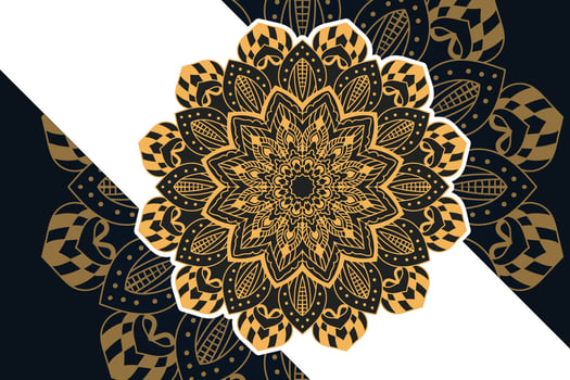 luxury ornamental mandala design background vector