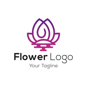 Beauty flowers logo Vector Template