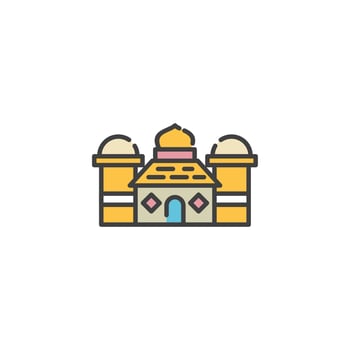 Mosque Vector Icon Illustration logo