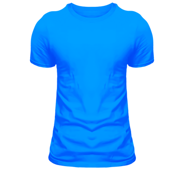 blue transparent t shirt for mockup png