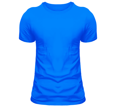 blue transparent t shirt for mockup png