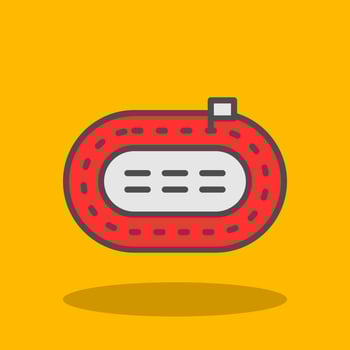 Race Track Vector Icon Design