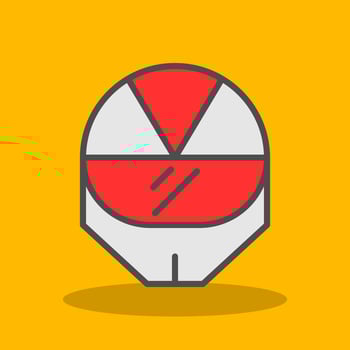 Racing Helmet Vector Icon Design