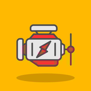 Car Engine Vector Icon Design
