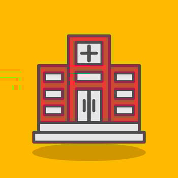 Clinic Vector Icon Design