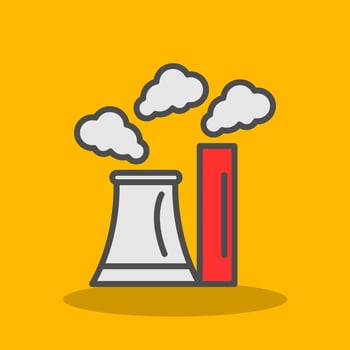 Air Pollution Vector Icon Design
