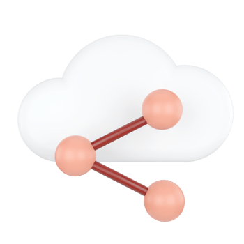Share. Cloud Computing Concept. 3D rendering. png
