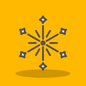 Fireworks Vector Icon Design