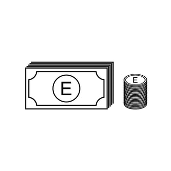 Eswatini Currency Symbol, Swazi Lilangeni Icon, SZL Sign. Vector Illustration