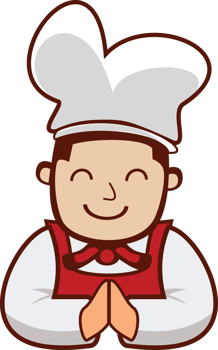 male chef icon with friendly face. male chef icon with smiling face. restaurant chef icon png