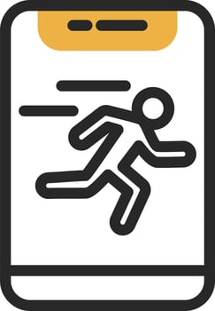 Running Vector Icon Design
