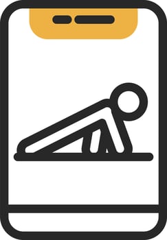 Push Up Vector Icon Design
