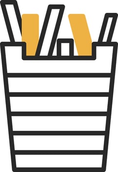 French Fries Vector Icon Design