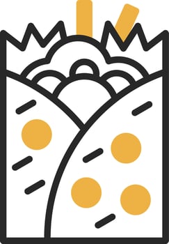 Burrito Vector Icon Design