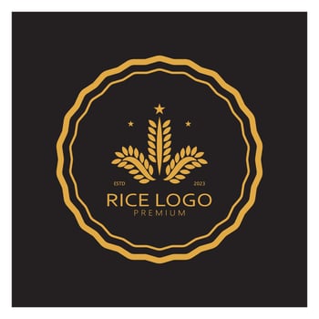 Paddy plant logo,rice grain logo,rice,natural organic farming,for business,company,agriculture,product,farm shop,agricultural equipment,rice warehouse,with modern minimalist vector