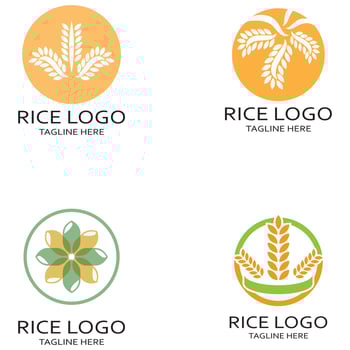 Paddy plant logo,rice grain logo,rice,natural organic farming,for business,company,agriculture,product,farm shop,agricultural equipment,rice warehouse,with modern minimalist vector