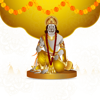 Illustration of hanuman jayanti background png