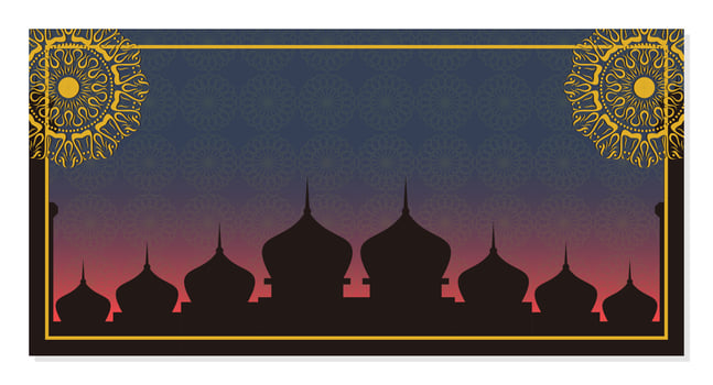 Islamic background, with beautiful mandala ornament. vector template for banners, greeting cards for Islamic holidays.