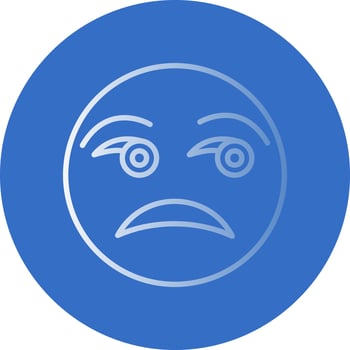 Unamused Face Vector Icon Design