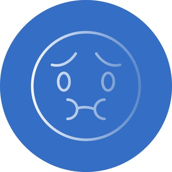 Nauseated Face Vector Icon Design