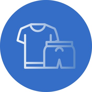 Exercise Clothes Vector Icon Design