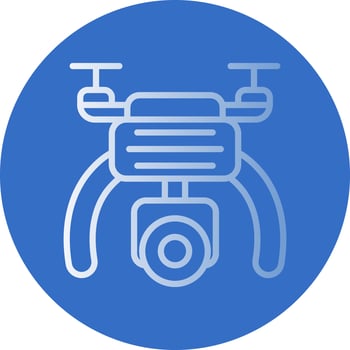 Drone Camera Vector Icon Design