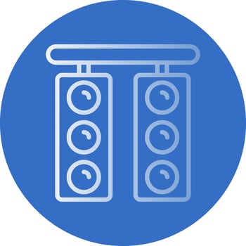 Race Lights Vector Icon Design
