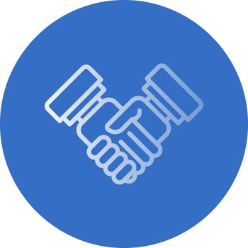 Handshake Vector Icon Design