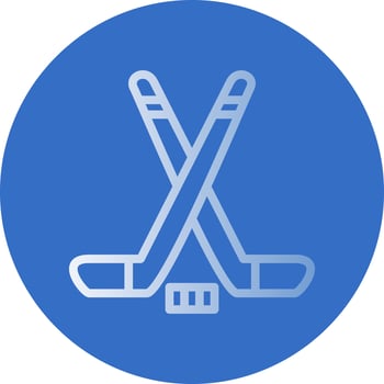 Ice Hockey Vector Icon Design