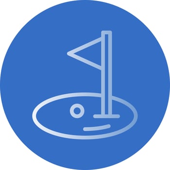 Golf Vector Icon Design