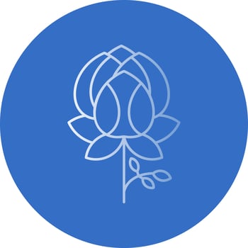 Peony Vector Icon Design