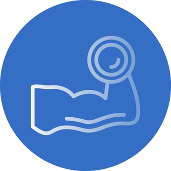 Weightlifting Vector Icon Design