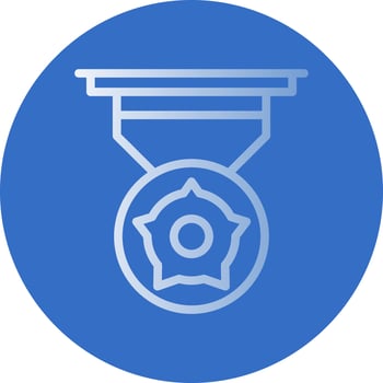 Bronze Medal Vector Icon Design