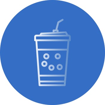 Bubble Tea Vector Icon Design