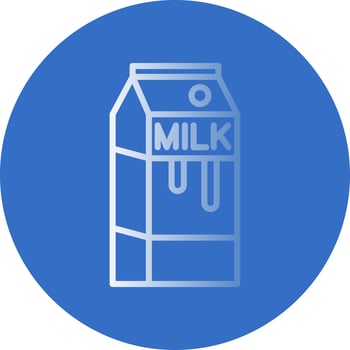 Milk Box Vector Icon Design