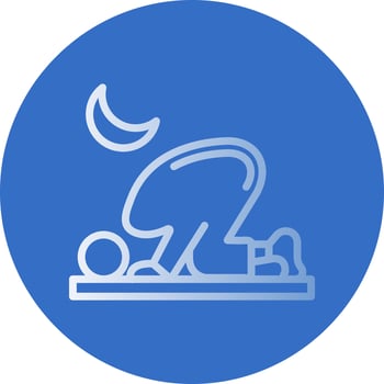 Praying Vector Icon Design