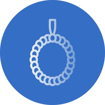Praying Beads Vector Icon Design