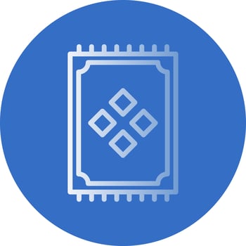 Prayer Mat Vector Icon Design