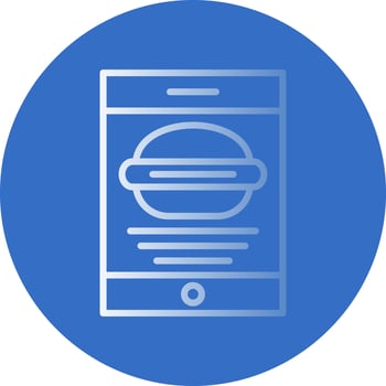 Food Application Vector Icon Design