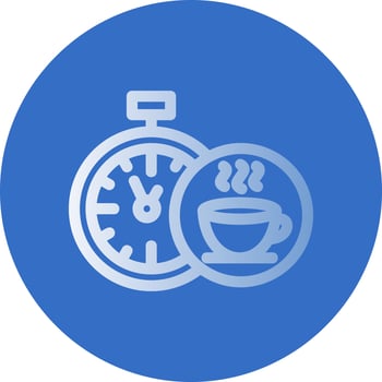 Tea Time Vector Icon Design