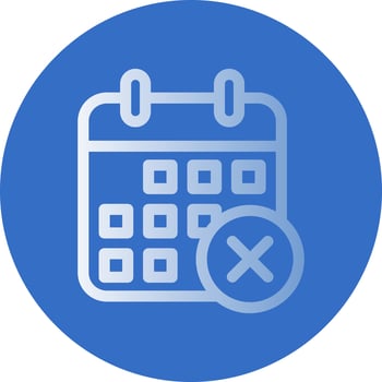 Remove Event Vector Icon Design