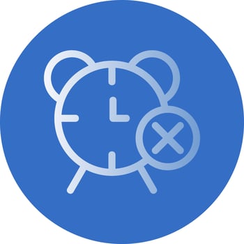 Remove Alarm Vector Icon Design