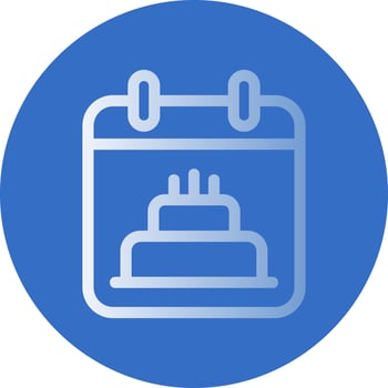 Birthday Date Vector Icon Design