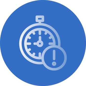 Time Alert Vector Icon Design