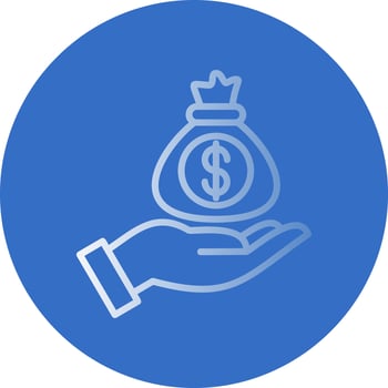 Fund Raising Vector Icon Design
