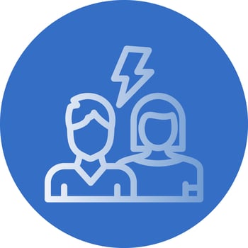 Conflict Vector Icon Design