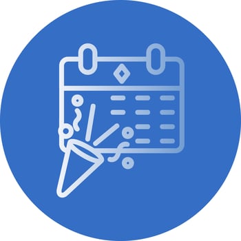 New Year Calendar Vector Icon Design