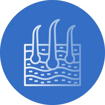 Skin Hair Vector Icon Design