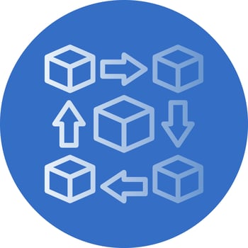 Blockchain Vector Icon Design